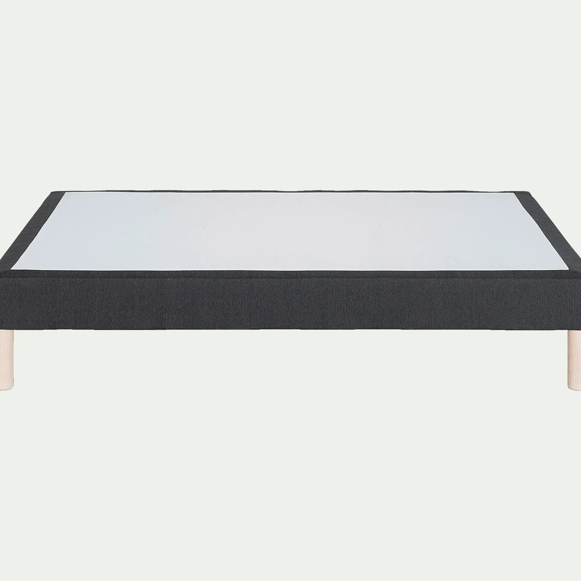 Sommier tapissier 140x200cm gris anthracite