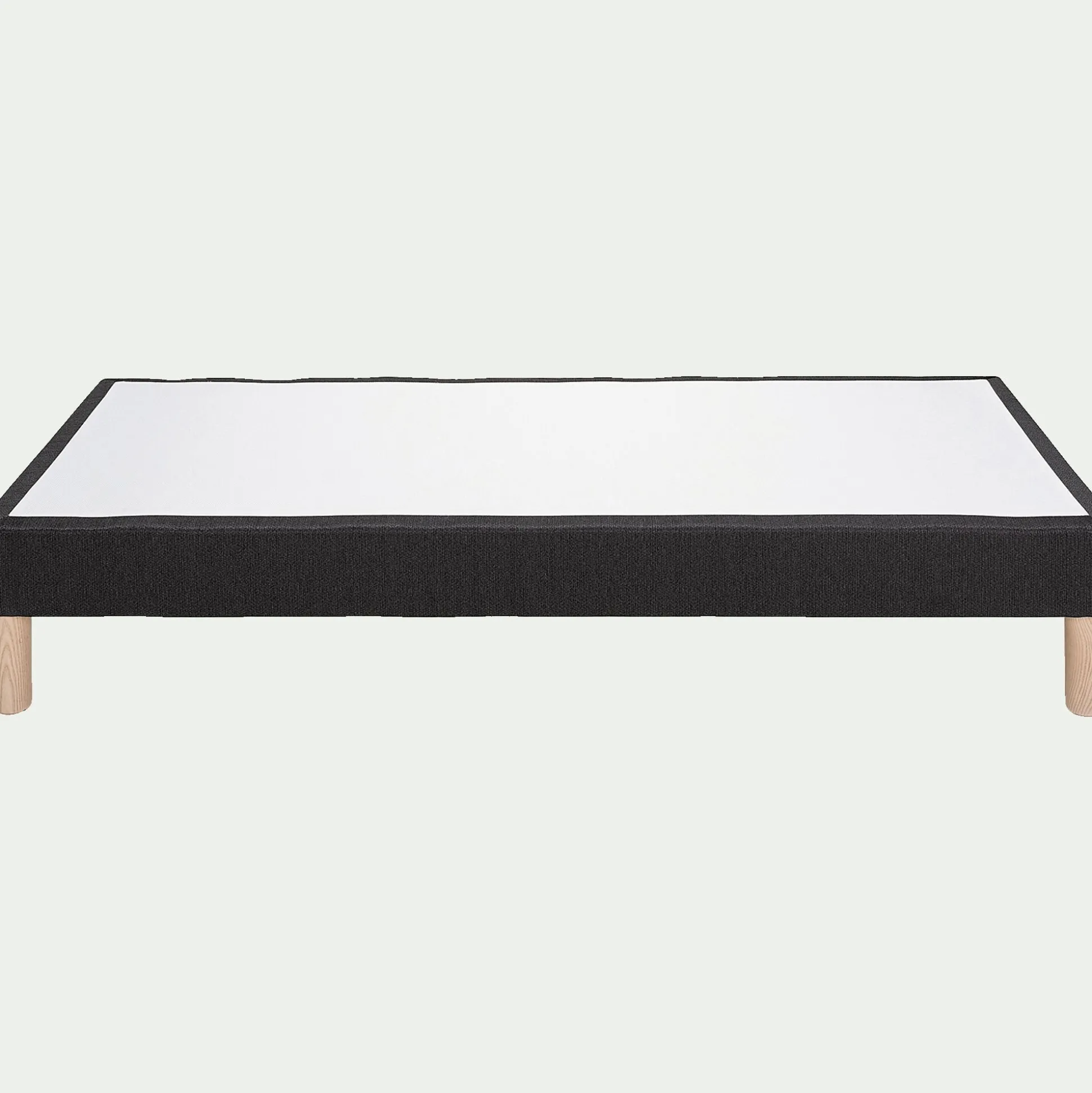 Sommier tapissier 90x200cm gris anthracite