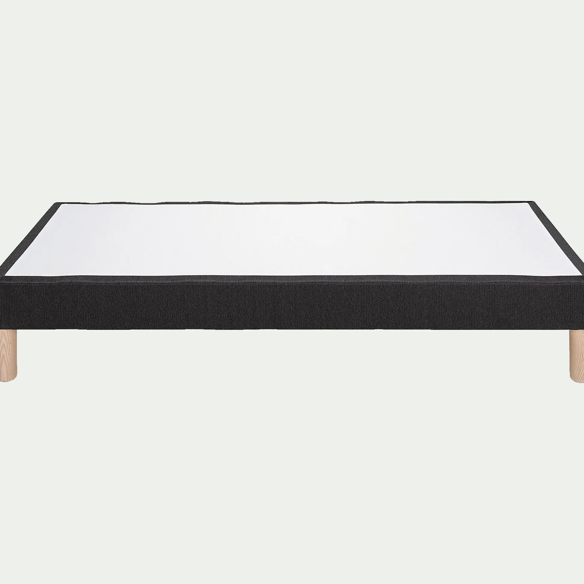 Sommier tapissier 90x200cm - gris anthracite