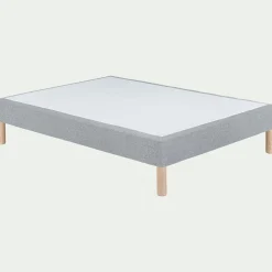 Sommier tapissier 140x190cm - gris clair