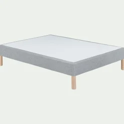 Sommier tapissier 140x200cm - gris clair
