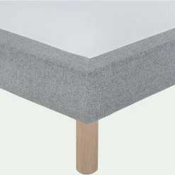Sommier tapissier 140x200cm gris clair