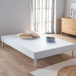 Sommier tapissier 160x200cm gris clair