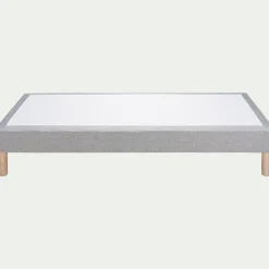 Sommier tapissier 80x200cm - gris clair