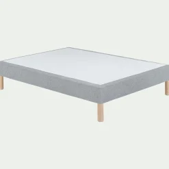Sommier tapissier 140x190cm gris clair
