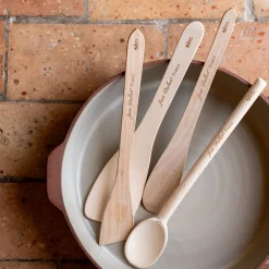 Spatule ronde en bois de hêtre 30cm - naturel
