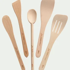 Spatule ronde en bois de hêtre 30cm - naturel