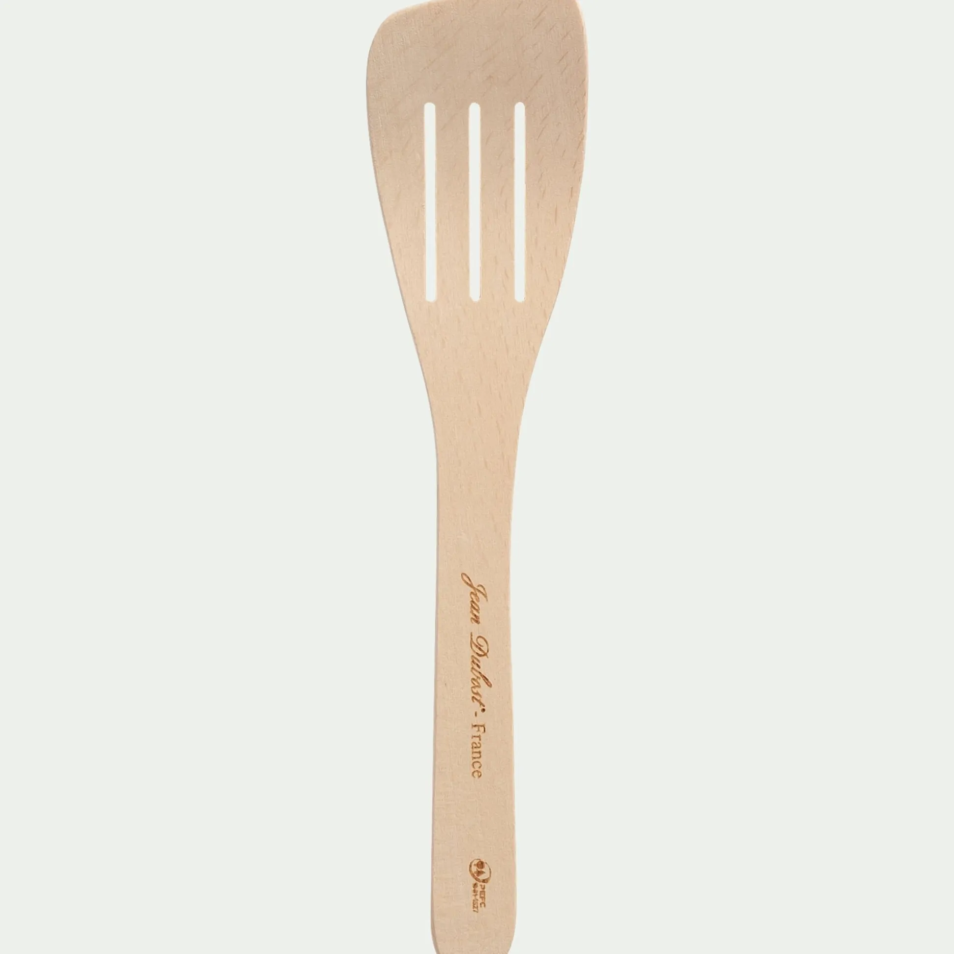 Spatule striée en bois de hêtre 30cm - naturel