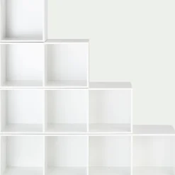 Structure 3 cases en bois H102,6cm - blanc
