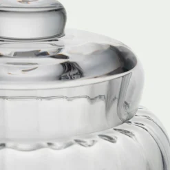 Sucrier avec couvercle en verre - transparent