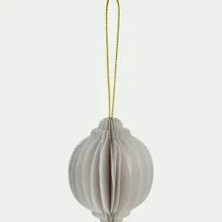 Suspension de Noël en papier H6cm - blanc (modèle aléatoire)