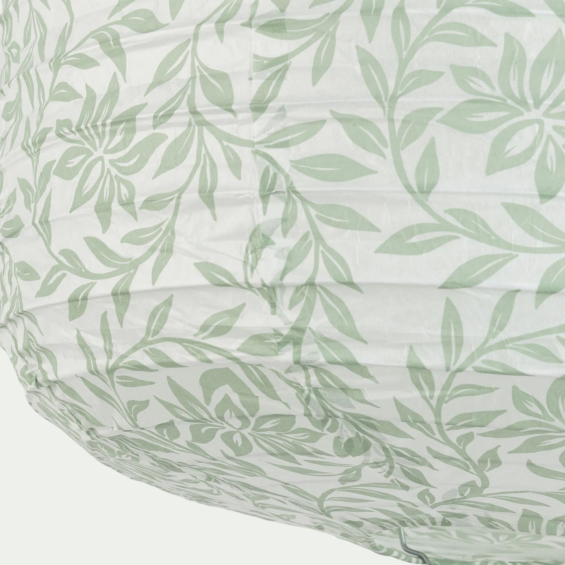 Suspension en papier motif jasmin D27xH32cm - vert