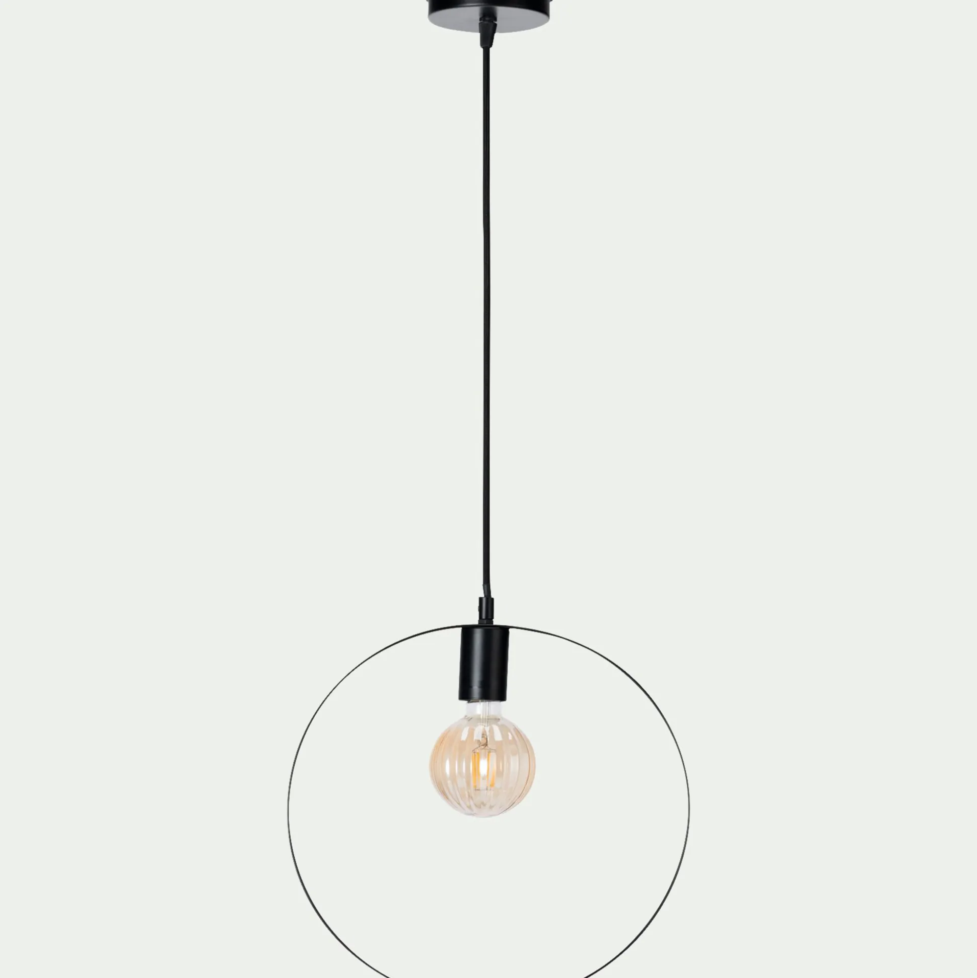 Suspension électrifiée en acier h105cm - noir