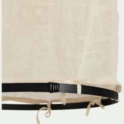Suspension électrifiée en bambou et en coton D35cm - noir