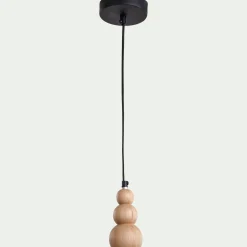 Suspension électrifiée en frêne H14,5cm - naturel