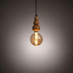 Suspension électrifiée en frêne H14,5cm - naturel