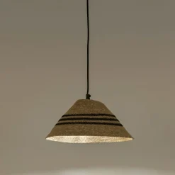 Suspension électrifiée en jonc de mer D32cm - naturel
