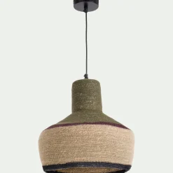 Suspension électrifiée en jonc de mer D30cm - naturel