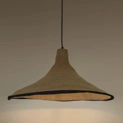 Suspension électrifiée en jonc de mer D91cm - naturel
