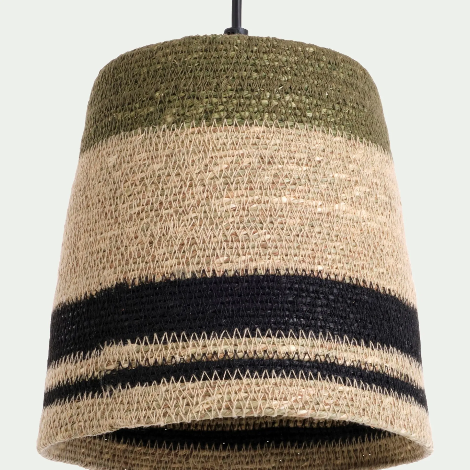Suspension électrifiée en jonc de mer D14cm - naturel