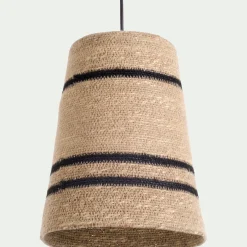Suspension électrifiée en jonc de mer D25cm - naturel