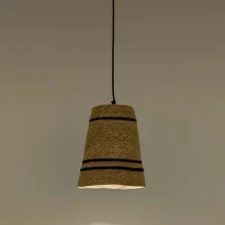 Suspension électrifiée en jonc de mer D25cm - naturel