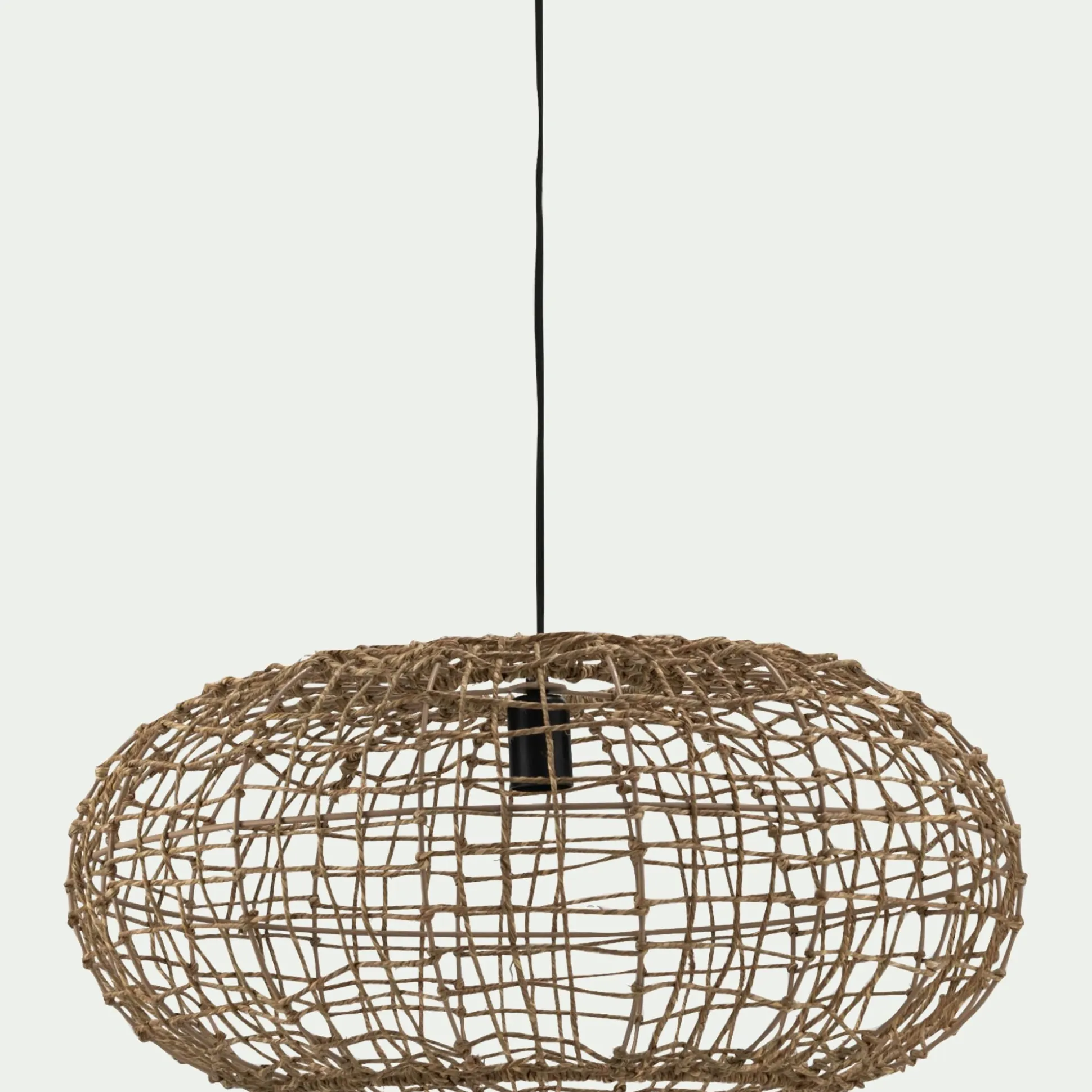 Suspension électrifiée en jute D60xH30cm - naturel