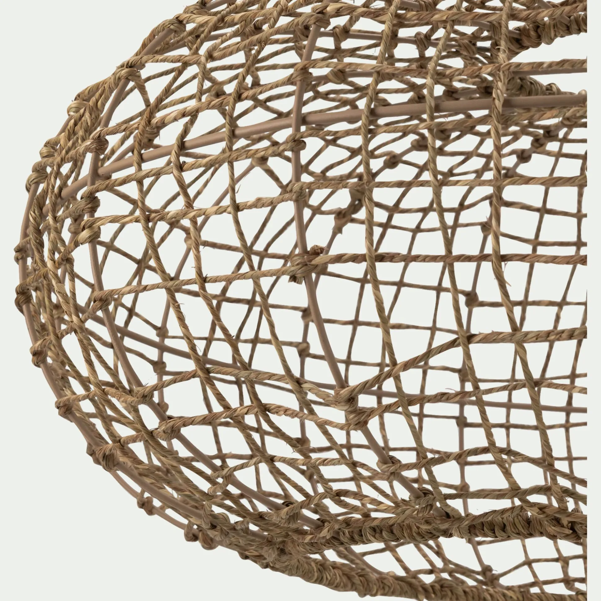 Suspension électrifiée en jute D60xH30cm - naturel