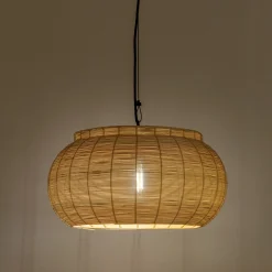 Suspension électrifiée en rotin D51cm - naturel