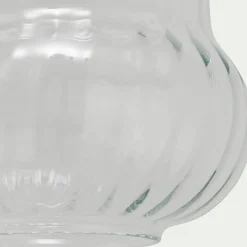 Suspension électrifiée en verre D24,5cm - transparent