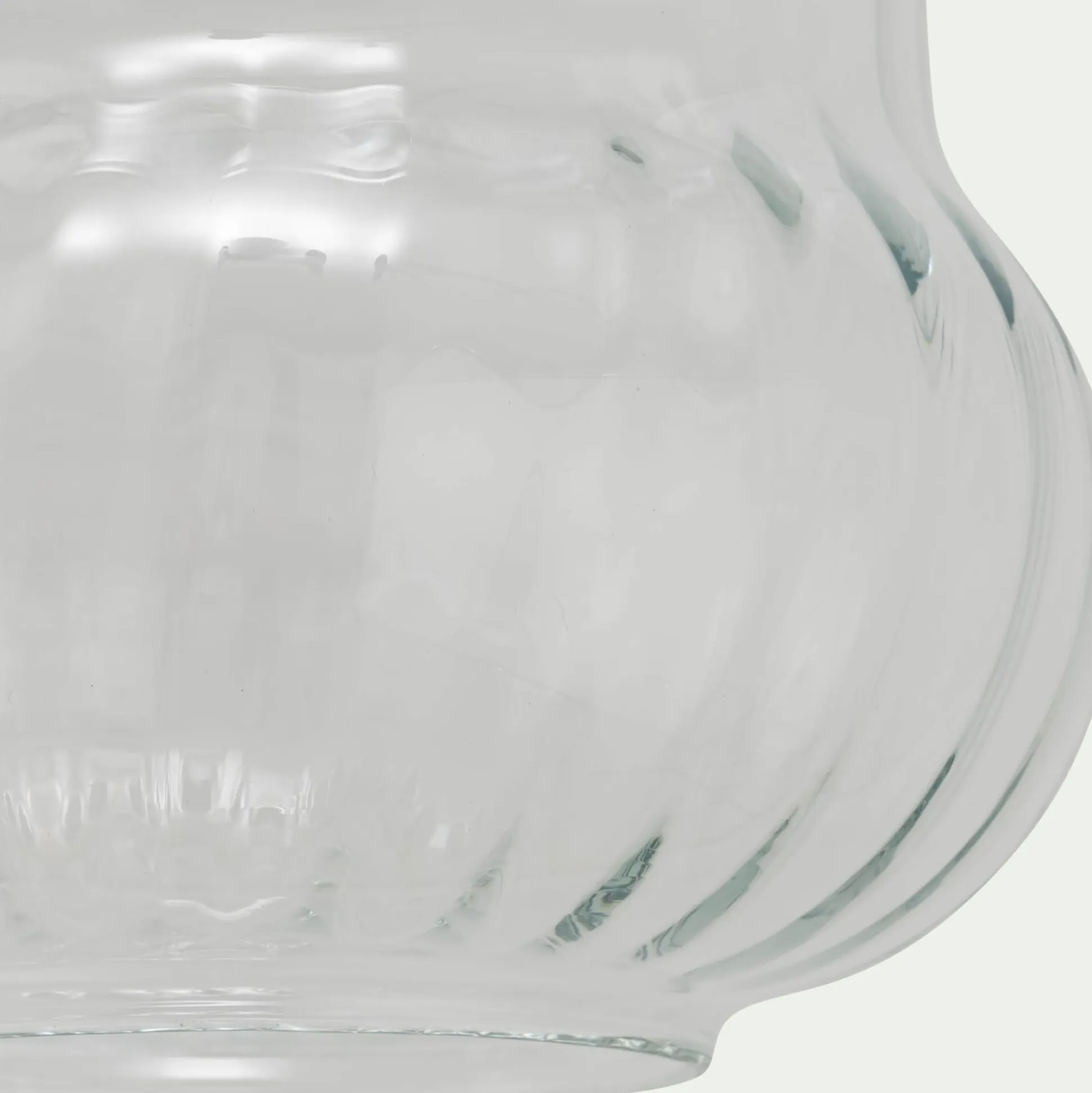 Suspension électrifiée en verre D24,5cm - transparent