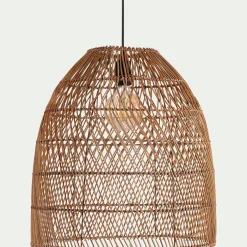 Suspension naturelle non électrifiée en rotin D43cm - naturel