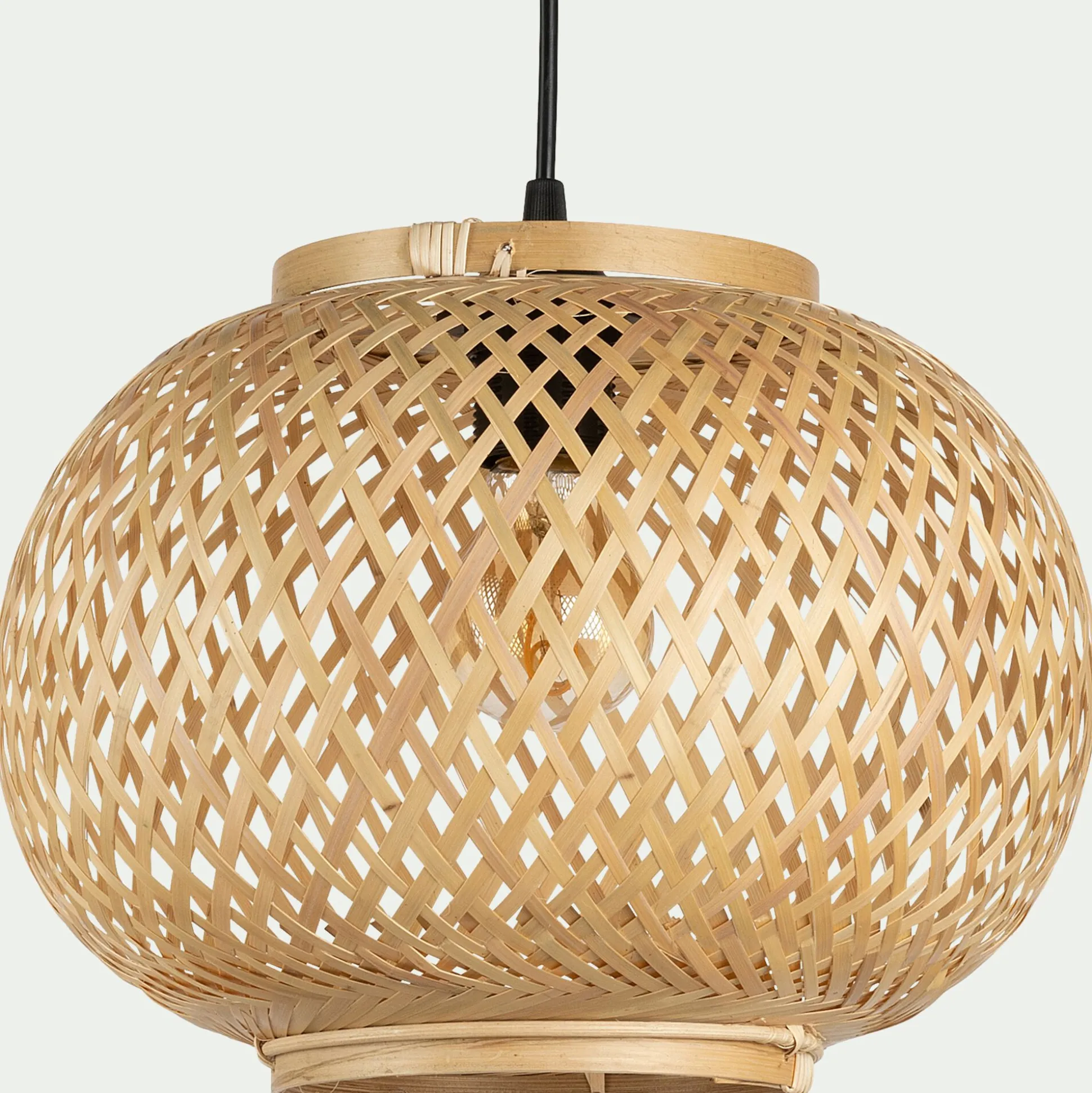 Suspension non électrifiée en bambou - D30cm