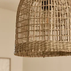 Suspension non électrifiée en jonc de mer D28cm - naturel
