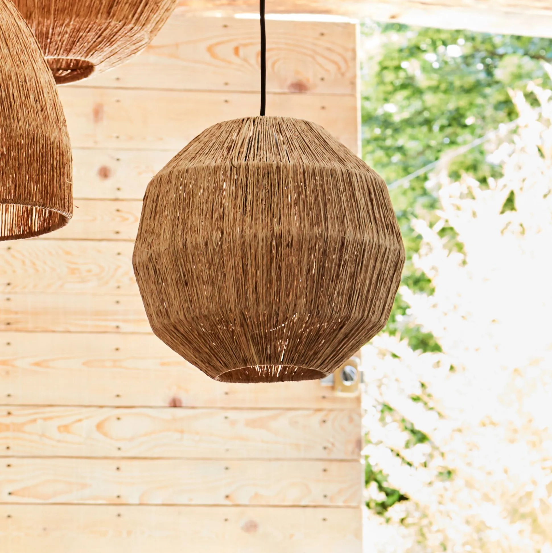 Suspension non électrifiée en jute D36xH30cm