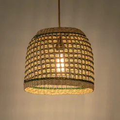 Suspension non électrifiée en jonc de mer D33cm - naturel