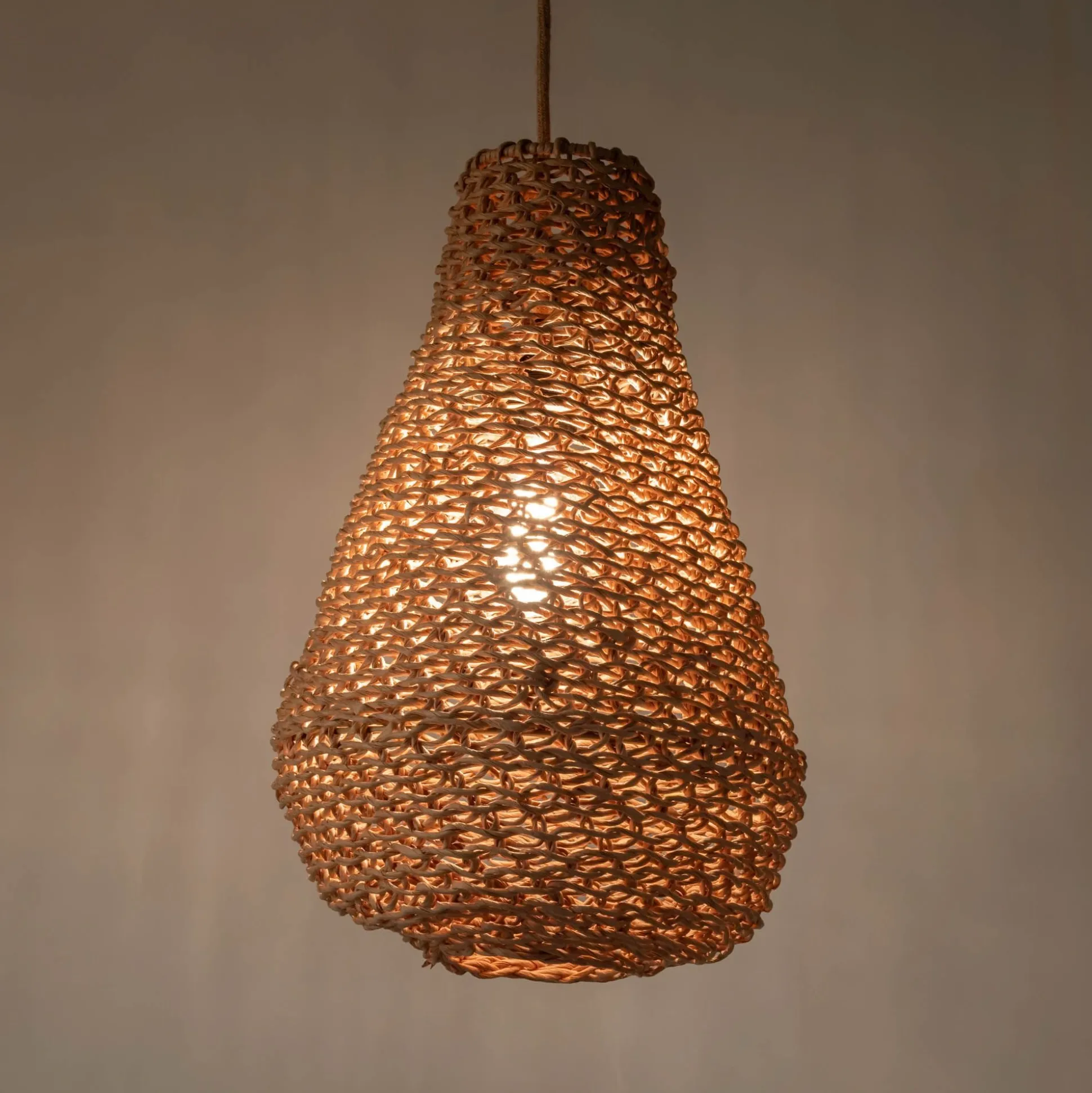 Suspension non électrifiée en papier D31cm - naturel
