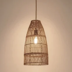 Suspension non électrifiée en rotin D26cm - naturel
