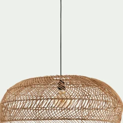 Suspension non électrifiée en rotin - naturel D80cm