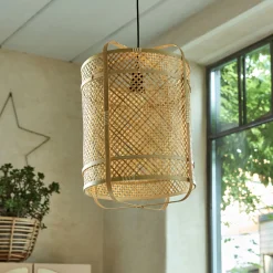 Suspension non électrifié en bambou D40cm - naturel
