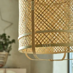 Suspension non électrifié en bambou D40cm - naturel