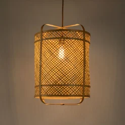 Suspension non électrifié en bambou D40cm - naturel