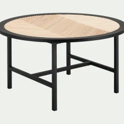 Table basse en bois - noir
