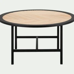 Table basse en bois - noir