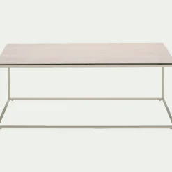 Table basse en travertin L110cm - beige
