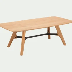 Table basse plaquée chêne