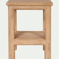 Table de chevet en orme L40xl35xH52cm - bois clair