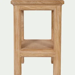 Table de chevet en orme L40xl35xH52cm - bois clair