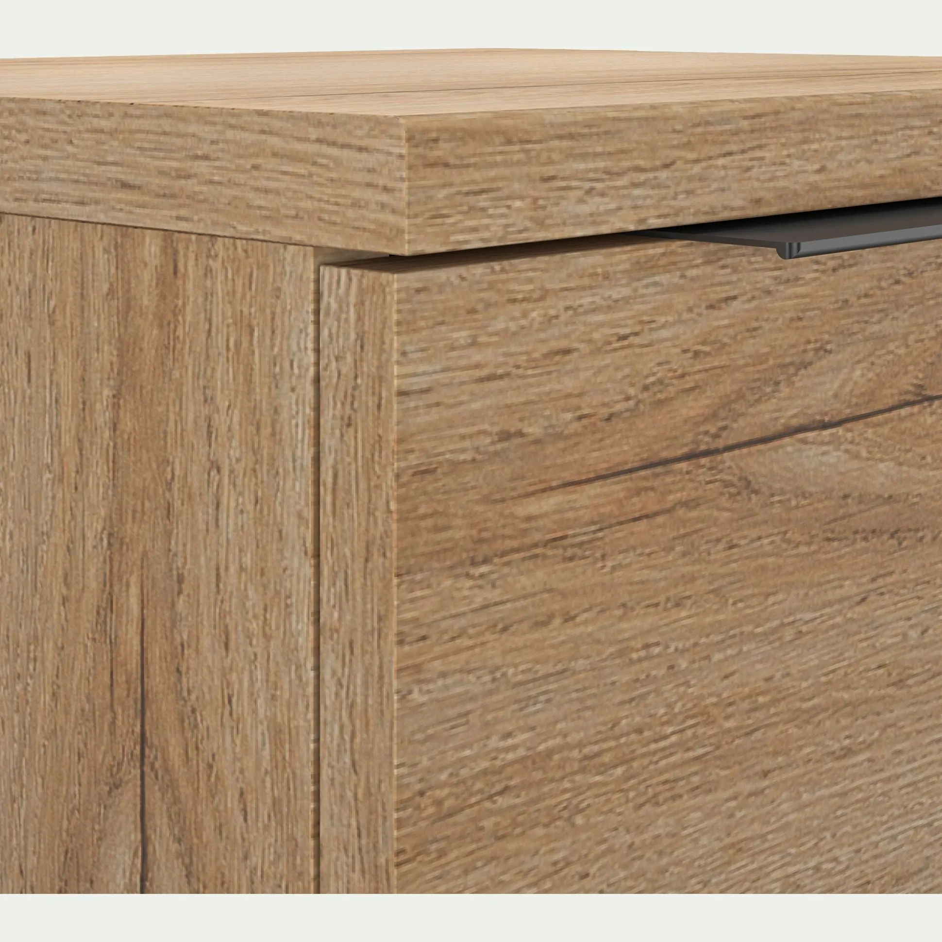 Table de chevet suspendue en bois 1 tiroir L40xl36xH19cm - bois clair