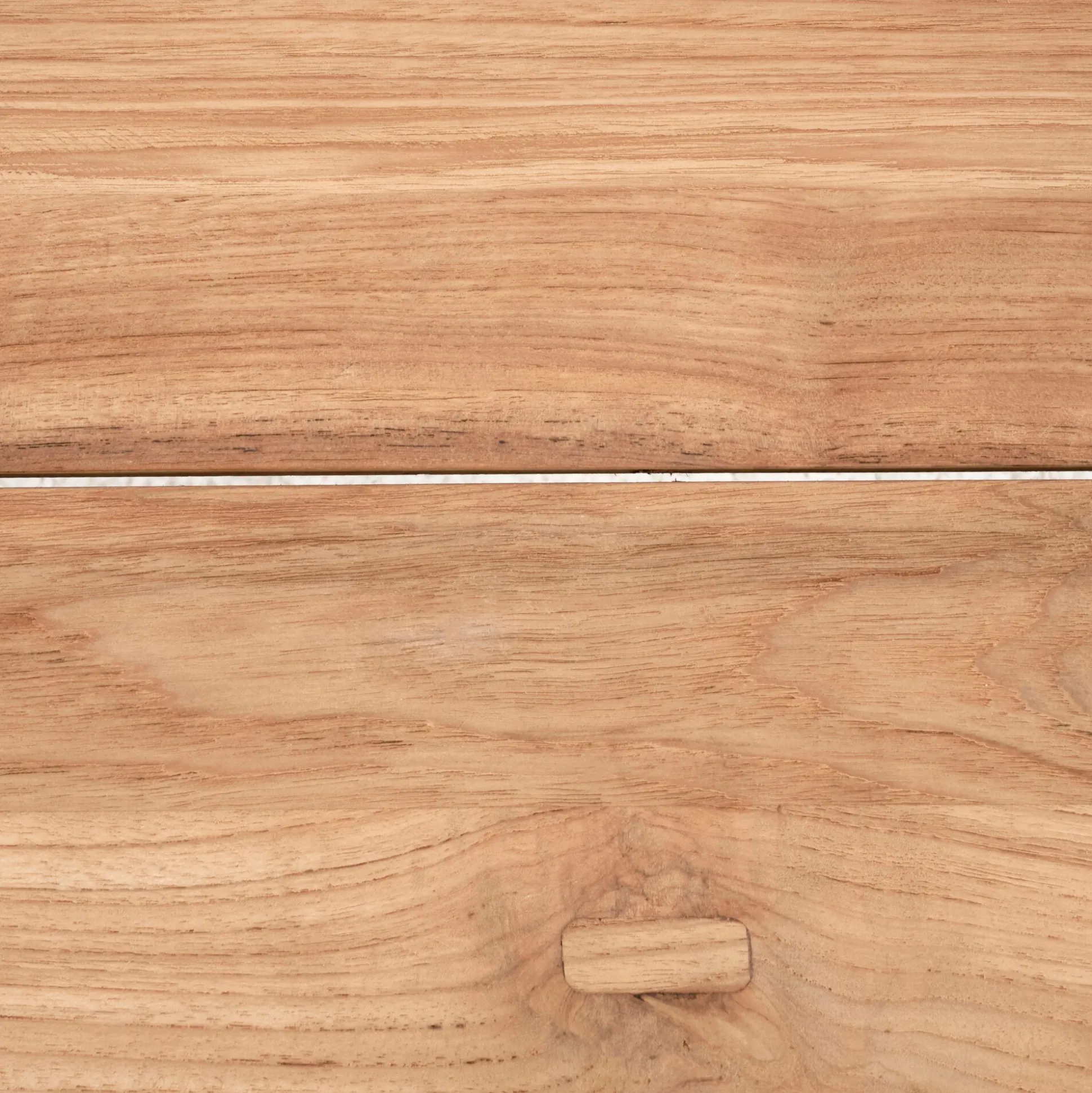 Table de jardin en teck et aluminium - bois clair (8 places)
